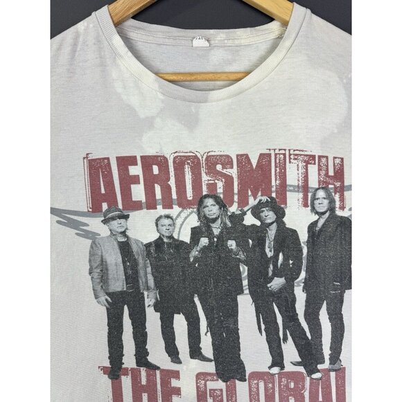 Vintage Y2K Aerosmith The Global Warming Tour Rock Concert Promo Shirt - Picture 3 of 16